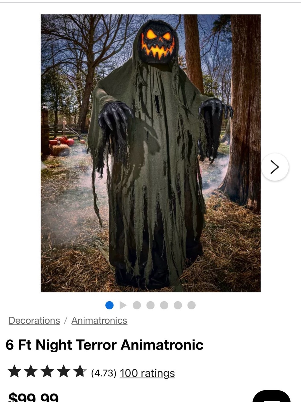 Halloween animatronic